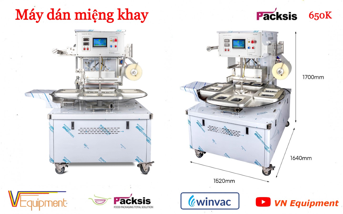 MÁY DÁN KHAY - PACKSIS 650K